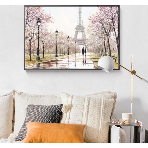 Modern Abstract Landscape Poster and Prints Wall Art Canvas Tower Paris Picturte For Living Room Cuadro Home Decorative Painting