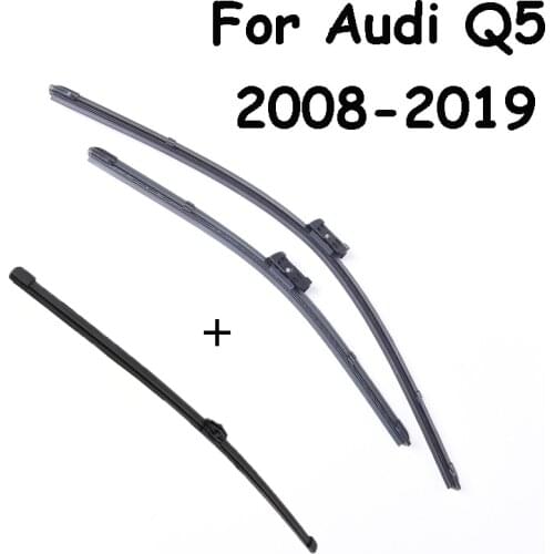 Front & Rear Wiper Blades For Audi Q5 From 2008 2009 2010 2012 2013 2014 2015 2016 2017 2018 2019 Years Car Windscreen Wipers