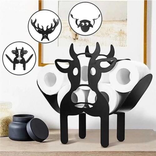 Tissue Storage Rack Anti-Skid Animal Shape Widely Applied Creative Unique Iron Delicate Ornamental Animals Paper Stand Racks