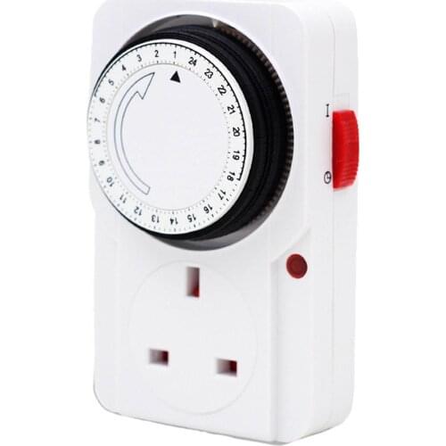 24-hour Timer Plug-in Socket Segment Timer Switch Programmable Timer Controller Household Intelligent Timing Tools #P3