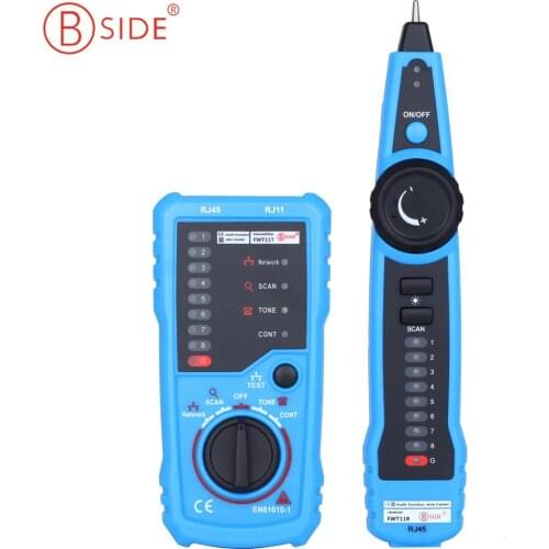 BSIDE FWT11 Handheld RJ11 RJ45 Telephone Network Wire Tracker Ethernet LAN Cable Tester Detector Line Finder