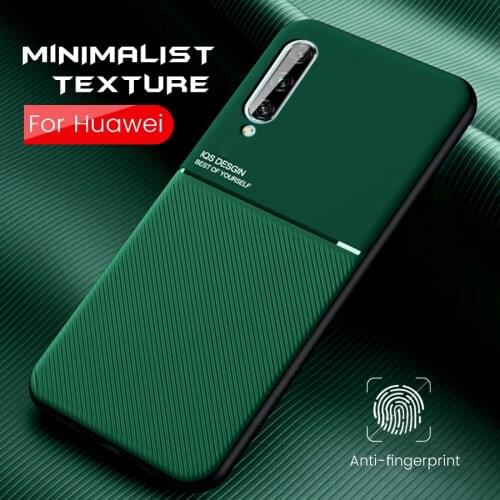 Slim matte silicone magnetic car holder case for huawei p smart 2019 case cover on hauwei psmart z pro 2019 shells coque capas