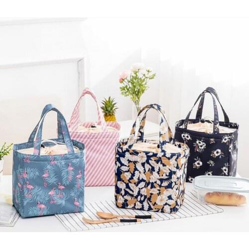 Convenient Leisure Bag Cute Cuctas Tote 1Pc New Fresh Insulation Cold Bales Thermal Oxford Lunch Bag Waterproof