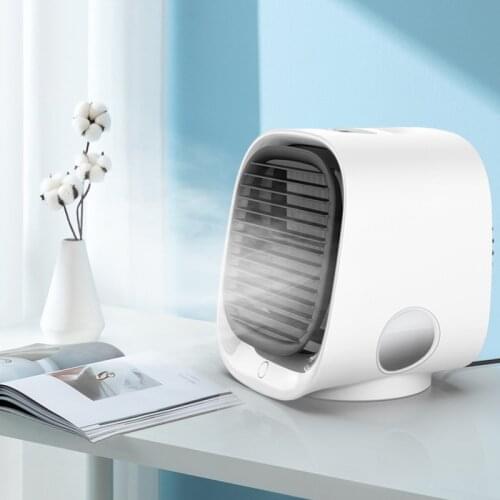 USB colorful humidification mini fan negative ion air conditioning cooling fan bedroom desktop portable air conditioning fan