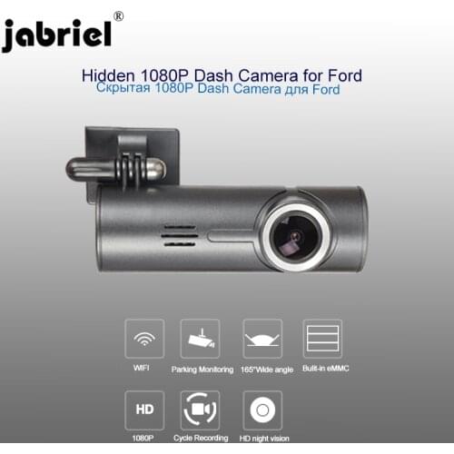 Jabriel Car Camera 1080P car dvr dash cam 24 hour video recorder rear Camera for ford focus 2 3 mk2 fiesta mk7 ranger mondeo mk4