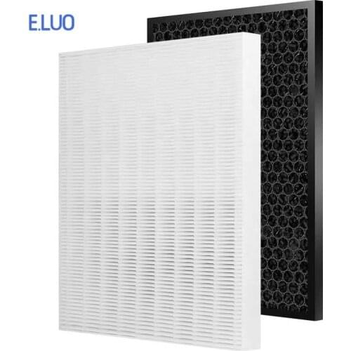 Air Purifier Filter Replacement Air Filter HEPA and Activated Carbon Set For Sharp DW-CE15F-W
