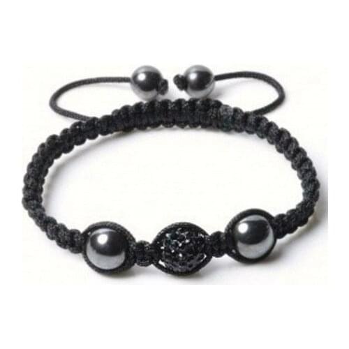 Hry34s hot micro pave CZ Disco Ball Beads Bracelet fashion Gift jewelry Discount crystal hgrt43