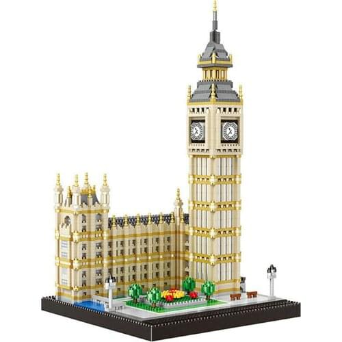 3600Pcs Big Ben London UK Building Blocks DIY Educational Toys Famous Architecture Micro Bricks for Kids Adults