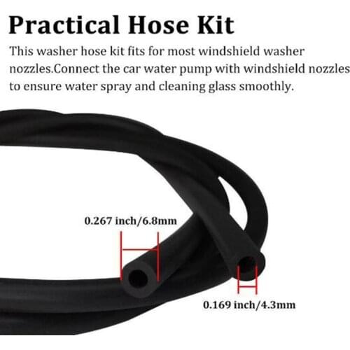 5 pieces/set of 2m car windshield washer hose for Dodge Caliber Journey ram durango Chrysler 300c 300 sebring pt cruiser town