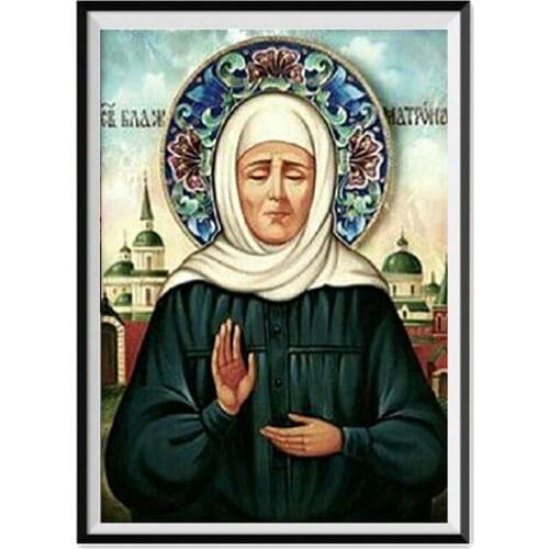 5D Character Religious Round Diamond Painting Mother Son Sticker Handmade Diamond Embroidery Mosaic Home Decor New 2021