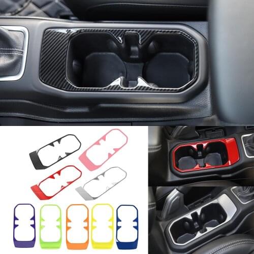 ABS Interior Front Water Cup Holder Cover for Jeep Wrangler JL Gladiator JT 2018+ Car Accessories