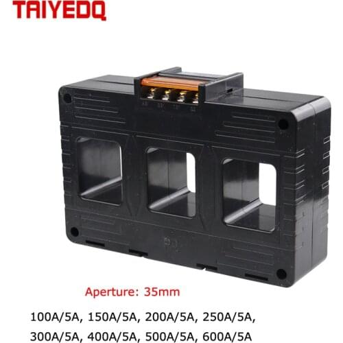 Current Sensor Three Phase 0.5 Class Current Transformer CT 100A/5A 200A/5A 300A/5A 400A/5A 500A/5A 600A/5AAC