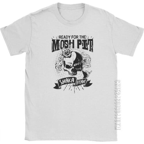 Life Is Strange T-Shirts Ready For The Mosh Pit Shaka Brah T Shirt Men Butterfly Max Game Pure Cotton Tees Short Sleeve Clothing