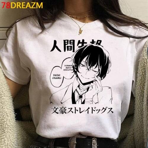 Bungou Stray Dogs clothes t shirt male japanese plus size 2021 streetwear graphic tees t shirt graphic tees women vintage