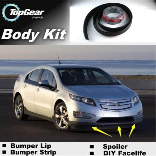 Bumper Lip Lips For Chevrolet Volt 2011~2020 / Top Gear Shop Spoiler For Car Tuning / TOPGEAR Recommend Body Kit + Strip