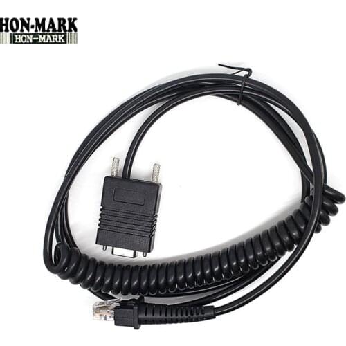 HON-MARK GD4130 Scanner 3m RS232 Com Coiled Cable For Datalogic D100 D130 GD4130 GD4400 2130 Barcode Scanner Reader