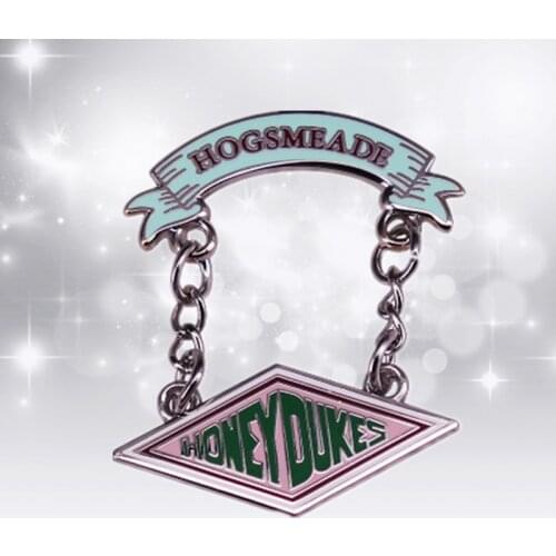 HP Hogsmeade potter Wizarding World Candy store iconic Sign enamel Pin Sweets food lovers brooch