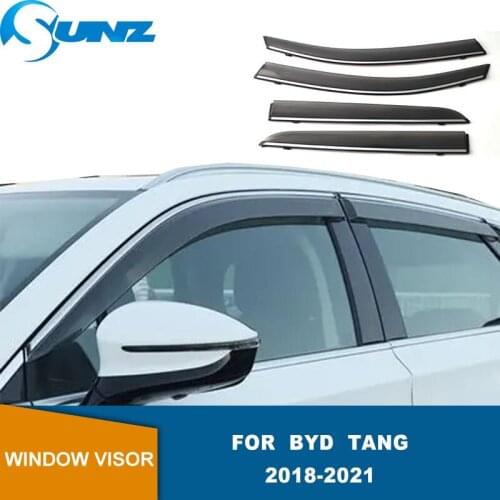 Window Visors For BYD Tang 2018 2019 2020 2021 Side Window Wind Deflector Visor Rain Wind Guards Window Air Vent Visor SUNZ