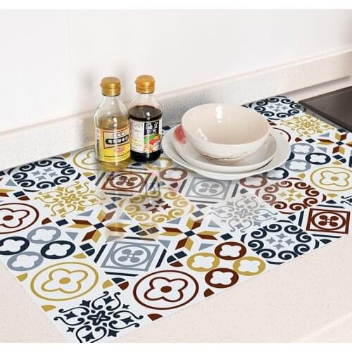 10/15/20/30cm Strip Ceramic Tiles Wall Sticker Kitchen Bathroom Dining Table Wallpaper Home Decor Waterproof Oil-proof Art Mural