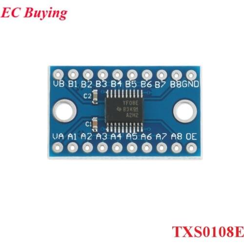 5pcs TXS0108E 8 Channel Logic Level Converter Module TTL Bi-Directional Mutual Convert 3.3V 5V for Arduino Raspberry Pi TXB0108