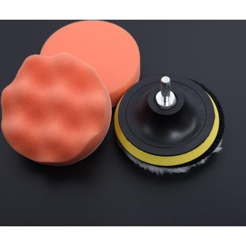 Adapter Car Polishing Kit Compound Foam Thread Wheel Auto Pad Sponge Sander Washing Waxing Buffing Polisher Drill New