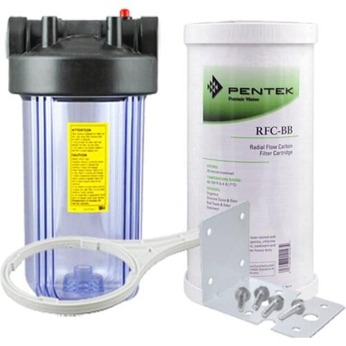 10" Heavy Duty Water Filter Kits Point of Entry Sediment and Carbon Combination Filter