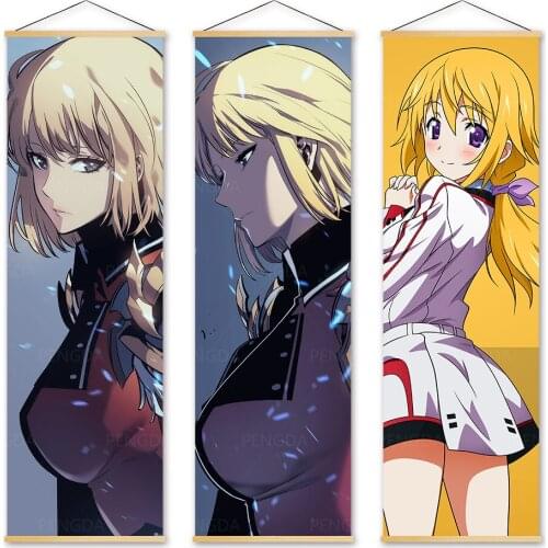 Wall Artwork Canvas Infinite Stratos Picture Painting Print Poster Solid Wood Hanging Scrolls Famous Japan Anime Home Decoration