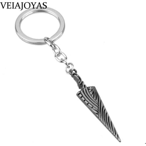 New Hollow Knight Metal Keychain Spike Shape Cosplay Costumes Pendant Necklace Interesting Keyring Small Gift