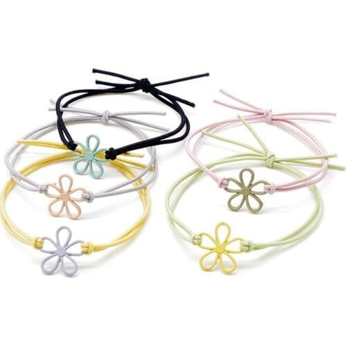 5pcs New women Elastic Hair Bands Kids Rubber Bands Headband Scrunchie Fashion Hair Accessories Korean girls lovely fresh Bands
