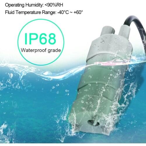 DC 12V Submersible Pump 1000L/H 5M High Head Diesel Water Pump Mini Low Noise Multifunctional Water Pump