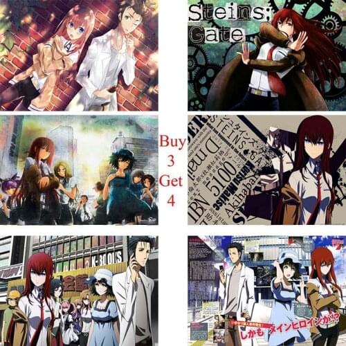 Steins Gate Posters High Definition Livingroom Bedroom Decoration Home Art Decorative Decorative paintings for childrens houses