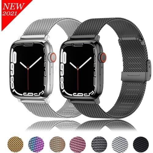 Milanese Loop band for Apple Watch strap Series 5/4/3/2/1 42mm 44mm 38mm 40mm Stainless Steel bracelet watchband for iwatch 5/4