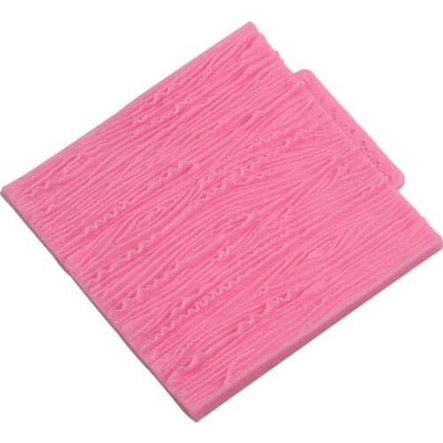 Bark Texture Wood Grain Cushion Fondant Silicone Mold Delicate Cake Decoration Sugar Mold
