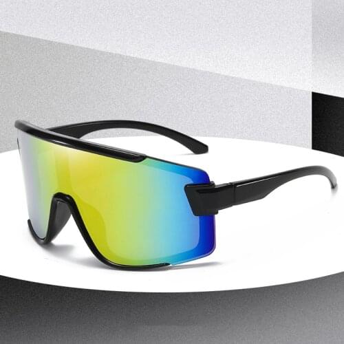 Large-frame Sunglasses European American Fashion Men Women Outdoor UV400 Riding Windproof UV-proof Sunglasses