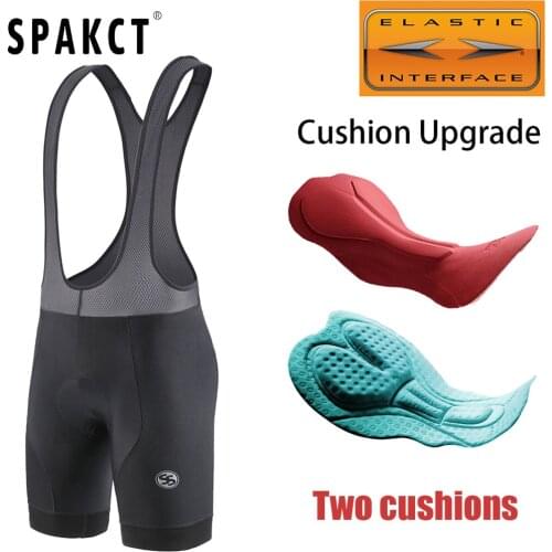 SPAKCT 2021 Summer Mens Cycling Shorts Bib Shorts Cycling Pants Cushion Upgrade Breathable Shockproof Ciclismo Tights