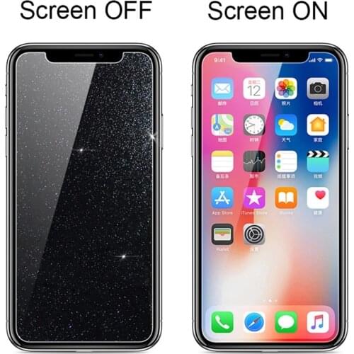 Thick Diamond Glitter Tempered Glass Screen Protector Toughened protective Film for iPhone 11 Pro MAX 5 6s 7 8plus XS X XR XSMAX