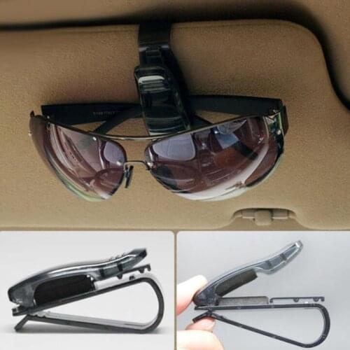 1Pc Universal Car Auto Sun Visor Glasses Box Sunglasses Clip Card Ticket Holder Fastener Pen Case Eyeglasses Accessories