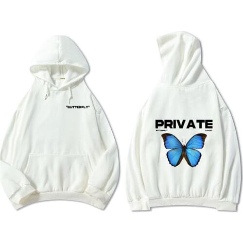 Butterfly Letter Print Women Hoodies Harajuku Kawaii Oversize Sweatshirts Pullover Korean Winter Autumn Halloween Femme Gift