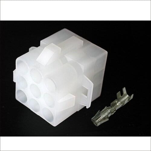 100SET wire connector female cable connector male terminal Terminals 9-pin connector Plugs sockets seal Fuse box DJ3091Y-3.5-21