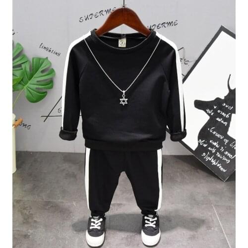 2020 Retail 2pcs Boy hoodies + pant boys clothing baby boy sets kids suits more color choosing free shipping AA79