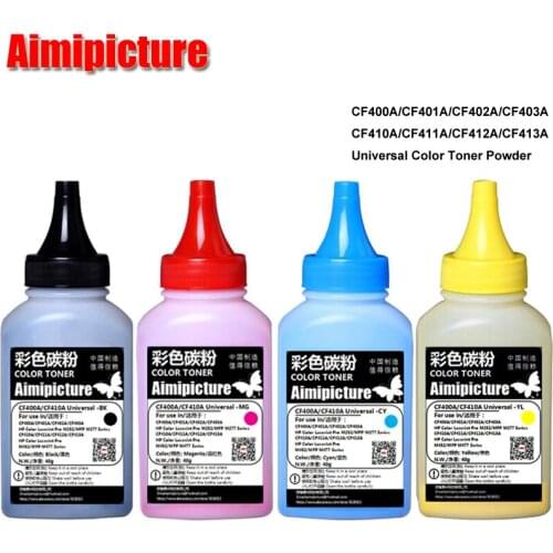 CF410X CF410 CF411X CF412X CF413X 1 bottle Color Toner Powder For HP M452 452 477 M477 40g/bottle BK C M Y