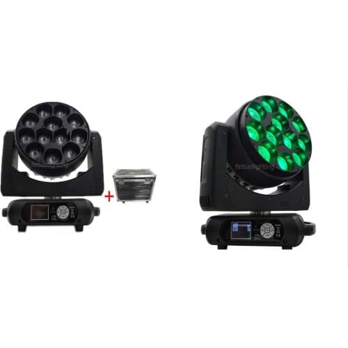 H-2 with fly case/lot pixel dot control b-eye 12x40w rgbw 4 in 1 LED moving head zoom beam dj light