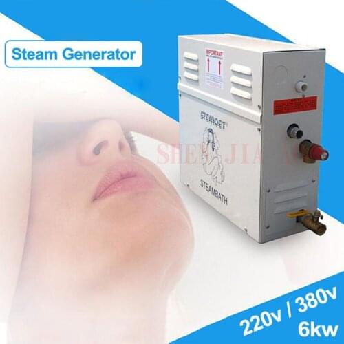 6KW Steam generator Home Sauna Machine ST-60 Wet Steam Steamer SPA Relax-tired steam bathroom With digital controller 220V/380v