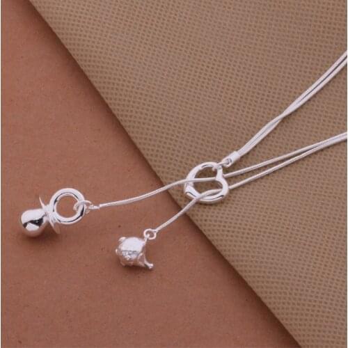 AN448 Hot sterling Necklace fashion jewelry pendant /asqajjxa axuajpba silver color