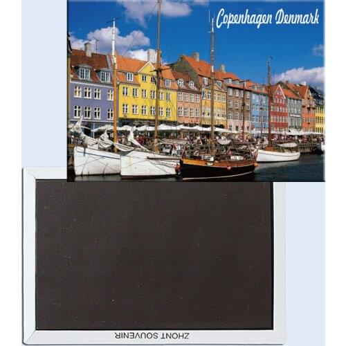 Nyhavn, Copenhagen, Denmark Magnetic Refrigerator Affixed With Tourist Souvenirs home accessories 24830
