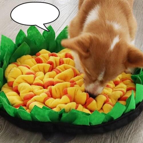 Sniffing Mat Flower Shape Design Relieve Stress Fleece Pet Smell Training Blanket for Puppy для собак