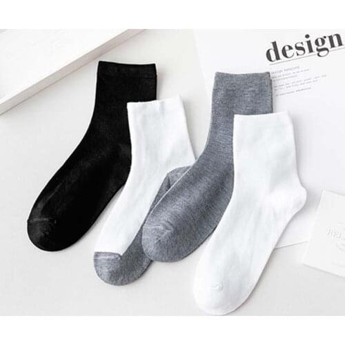 Pure Color Mens Socks Summer New Breathable Sweat Absorption Comfortable Business Cotton Sock 2021 Popular Cheap Hot Selling