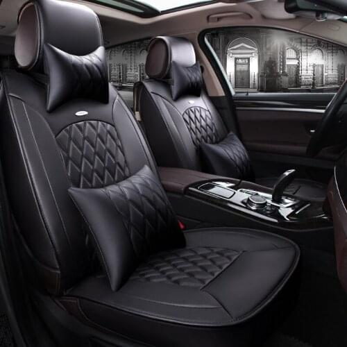 2018New styling Luxury Leather 5 color 3D Car Seat Covers Front & Rear Complete Set For Porsche Cayenne SUV Cayman Macan Car pad