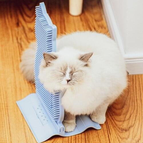 New Cat Massage Toy Pet Brush Cat Hair Removal Comb Toys Self Massage Pet Supplies Flea Interactive Tickle