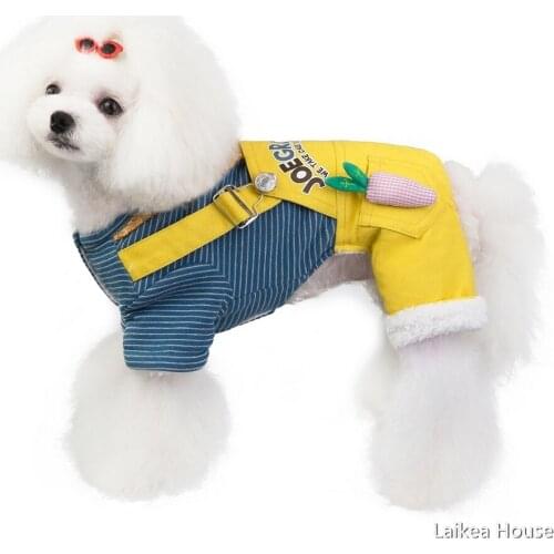 Autumn Winter Pet Jumpsuit Rompers Dog Hoodie Pet Clothes For Dogs Leisure Coat Four-Legged Jumpsuit Puppy Clothing For Dog